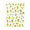 JOYFUL 685-689 hot sale summer fresh pineapple watermelon strawberry lemon fruit Nail stickers