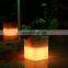 IP64 led 16color flashing home decoration plastic led white flower vase with led color