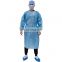PE water proof medical cpe pp level 2 sms disposable isolation gown,Plastic cheap disposable pp pe isolation gown