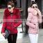 Wholesale High-End Winter Custom Cropped Casaco Puffer Faux Fur Crop Down plus size Coat Jackets For Ladies