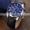 Original Factory Skmei 9260 Leather Quartz Men Watches Waterproof Chronograph Male Wristwatches