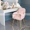 Restaurant Chair Wholesale Pink Nordic Luxury Gold Metal Modern Cheap Velvet Sofa Dining Rooms Hotel Furniture Restaurant Chairs