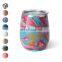 Popular 12 oz double wall stainless steel insulated custom logo egg shape tumbler