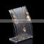 Retail Store Jewelry Display Custom Clear Acrylic Countertop Earring Display Stand