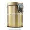 Brass Gold painting waste bin for hotel