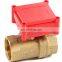 CWX 20P small volume stainless steel brass  3way electric ball valve