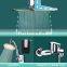 NEW Amazing Hand Held Saving Water Rainfall Shower Head with Rotate 360 Extension Arm