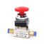 SNS MOV Series aluminum alloy pneumatic hand control air mechanical valve with push button