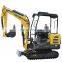 Mini crawler excavator bagger 1.7 ton Chinese excavator