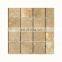 Honed beige traverrtine stone  mosaic tiles 60x60cm
