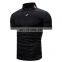 OEM service custom high quality navy French terry towelling polo shirt leisure holiday shirts for man