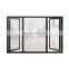 Sound proof simple design double tempered glass aluminum  casement window with NFRC,FPA standard