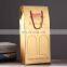 Custom cardboard 2 4 6 bottle Whisky Red Wine Bag packaging carton gift box with handle