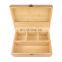 2 Airtight Containers Large Bamboo Stash Box WIth Sliding Rolling Tray