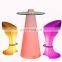 garden lights led outdoor chair set glow bar rechargeable led furniture bar table plastic kitchen counter height bar tables