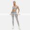 New Arrival In Stock Shiny Bra And Leggings 2pcs Yoga Set Women Print Low MOQ Yoga Set Gym Fitness Sports Wear Clothing