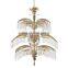 Designer customized coconut tree decorative chandelier ury luxshopping mall crystal lamp project lamps