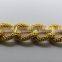 Classical golden color aluminum garment handbag chain                        
                                                Quality Choice