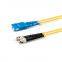 1m Fiber Optic Patch Cable SC UPC to ST UPC OS2 Duplex Single Mode PVC 2.0mm