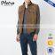 New design mens brown suede patch pocket gilet unusual cowboy waistcoat