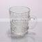 Fancy High Quality clear mug glass cup bees glass stemware tea cups