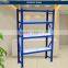 Clothing Factory Storage Rack Blue Warehouse Racking Storage Material and Garment Heavy duty Metal Shelf with 4 Tiers