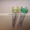 diffused 3mm yellow green led lamp