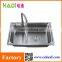 Big single bowl stainless steel brushed kitchen sink HD7245B