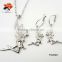 exquisite bling alloy flying fairy wedding jewelry set wholesale