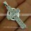 Medium Celtic Cross Silver Pendant, pn145