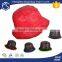 Promotional custom plain blank leather bucket hat