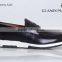 2016 Fashion flat genuine business loafer patent leather shoes