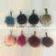 Fashion 15cm raccoon fur ball key chain New pom poms keychain Key ring