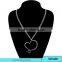 Fashion Women Jewelry White Gold Plated Promotional Heart Pendant Necklace for Dear Mom