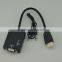 Factory vga to hdmi cable hdmi to vga and audio adapter for PC DVD HDTV