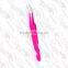 pink color eyelash extension tweezers,top quality eyelash tweezers