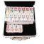 Double 12 Digit Plastic Dominoes In Aluminum Box For Sale