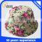 custom cool colorful cheap floral blank bucket hats