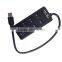 Powered USB 3.0 4-Port Compact Hub 5Gbps Transfer Rate with a Built-in 12" USB 3.0 Cable