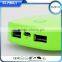 Hot selling new arrival shell portable power bank 6600mAh with LED flashlight
