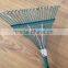 22 teeth Wooden Handle Heavy Duty steel Garden rake