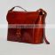 Real Goat Leather Vintage Messenger Shoulder Bag Ladies Backpack Briefcase Satchel Sling Cross Body bag