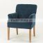 Creative design fabric Modern simple style Leisure Furniture Pull buckle Fabric chair/ Accent fabric armchair(KY-3163-OAk)