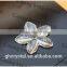 Clear flower shape crystal flower decoration