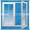 PVC casement window with grill design