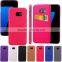 Hot sale diamond pattern Skin oil side leather case, PC hard cover with card slot on the back for iphone 6S/6 plus