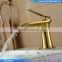 Golden Brass Deck Mounted Single Handle Single Hole Bathroom Waterfall Basin Mixer Tap