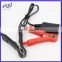 Cigarette lighter socket to car battery Alligator clips charger with electrical cable