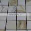 Calacatta gold free pattern mosaic on back mesh