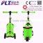 Best quality CE 4 big flashing wheels scooter kids with adjustable O bar